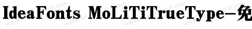 IdeaFonts MoLiTiTrueType字体转换
